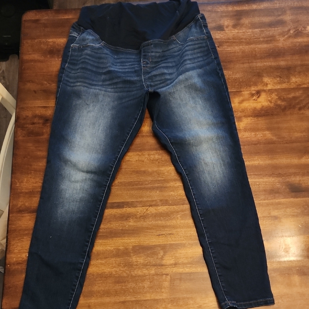 Isabel Maternity by Ingrid & Isabel Blue‎ Jeggings with Elastic Waistband